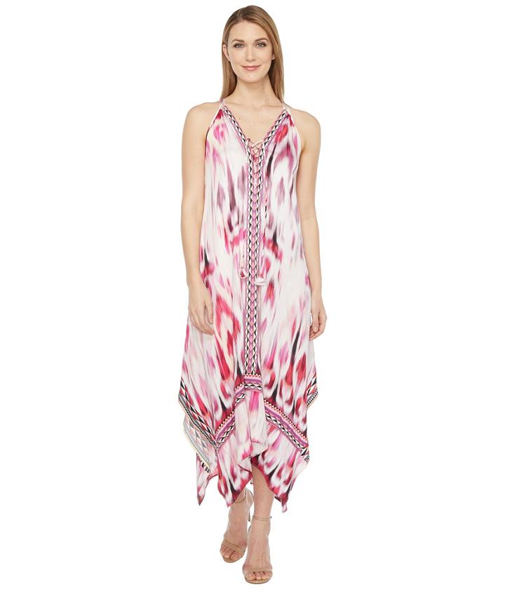 Hale Bob - Sun Streaked Rayon Stretch Satin Maxi Dress