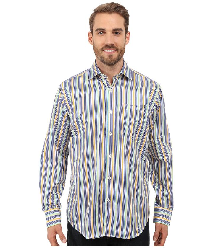 Bugatchi - Positano Classic Fit Long Sleeve Woven Shirt