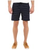 Kenneth Cole Sportswear - Horizontal Stripe Pull-on Shorts
