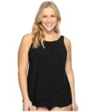 Miraclesuit - Plus Size Solid Mariella Tankini Top