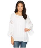 Scully - Drusilla High-low Crocheted Sleeve Top