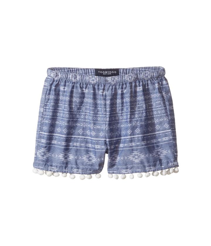 Toobydoo - Chambray Pom Pom Shorts