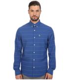 Original Penguin - Long Sleeve Horizontal Neon Mini Stripe