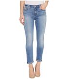7 For All Mankind - Skinny Crop Roll W/ Squiggle In Willow Ridge