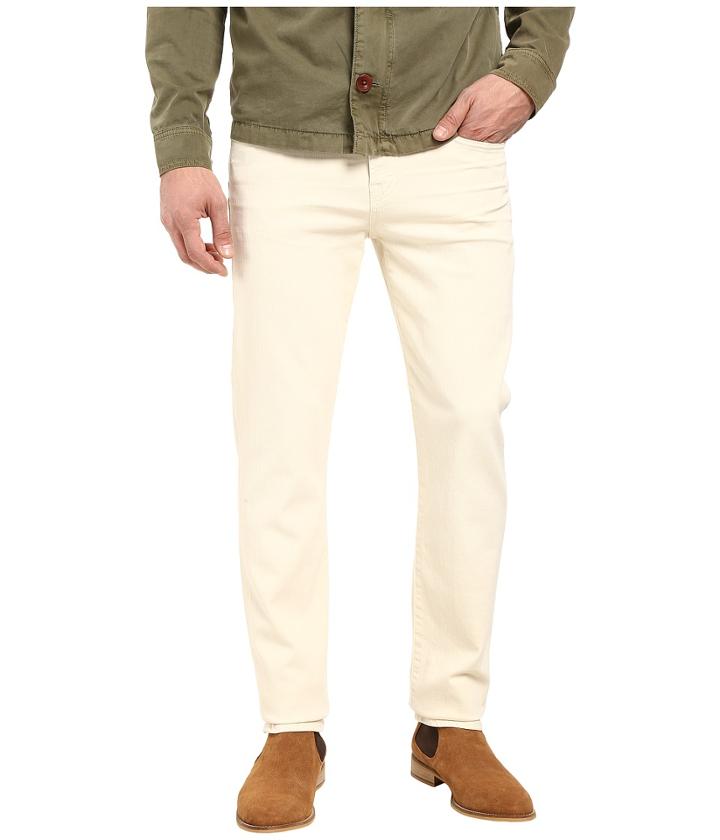 7 For All Mankind - Slimmy Luxe Performance Colored Denim In Bone