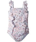 Seafolly Kids - Summer Wallflower Short Sleeve Surf Tank One-piece
