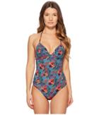 Paul Smith - Floral Panelled Halter One-piece Swimsuit