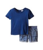 Splendid Littles - Short Sleeve Crew With Striped Shorts