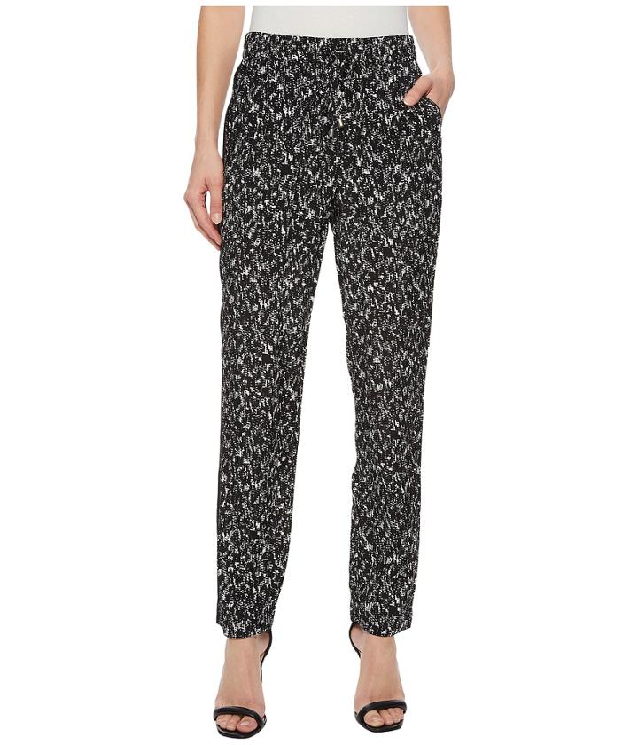 Tribal - Flowy Poplin 30 Straight Leg Pull-on Pants With Drawstring