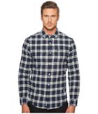 Original Penguin - Long Sleeve Heathered Plaid Flannel Shirt