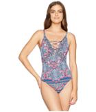 Tommy Bahama - Riviera Tile Lace Front One-piece
