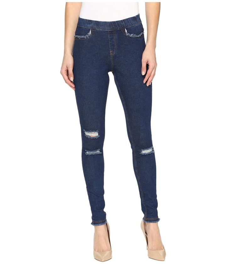 Hue - Ripped Curvy Fit Denim Leggings