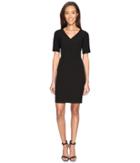 Adrianna Papell - Exposed Dart Stretch Crepe Dress