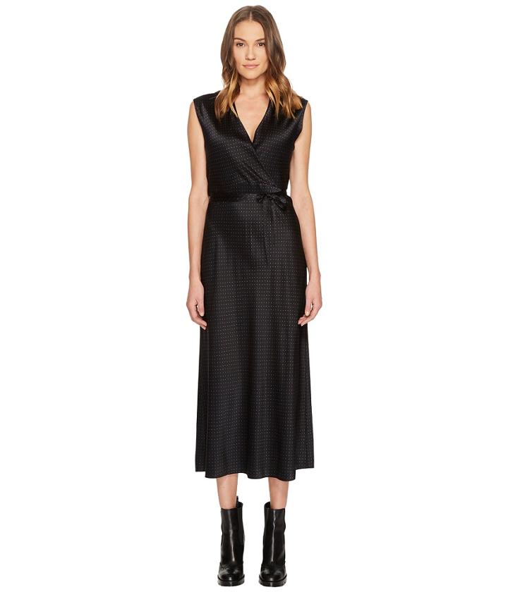 Vince - Vintage Polka Dot Crossover Slip Dress