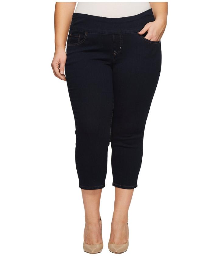 Jag Jeans Plus Size - Plus Size Peri Straight Pull-on Denim Crop