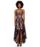 Marchesa Notte - Embroidered Tulle High-low Gown W/ Corset Bodice