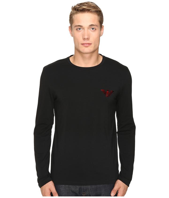 Emporio Armani - Xmas-mirror Effect Eagle Regular Fit Sweater