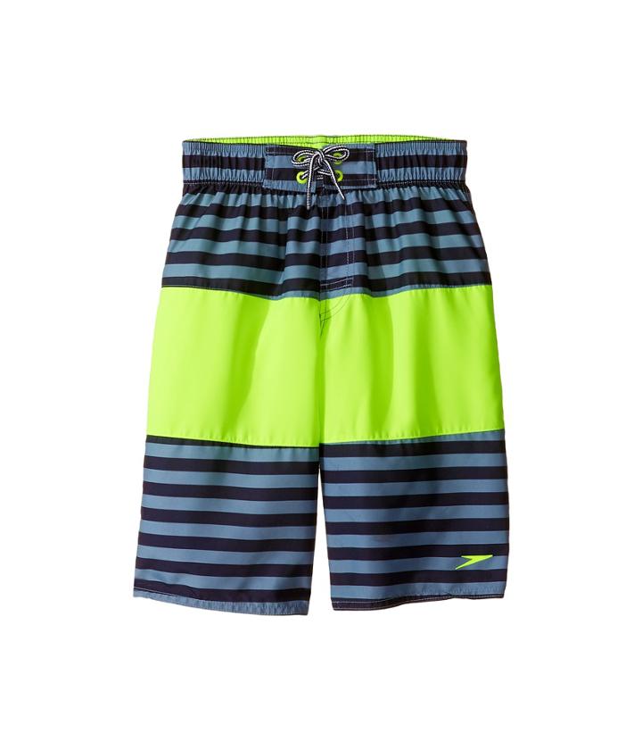 Speedo Kids - Bold Striped Blocked Volley Shorts