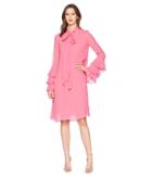 Prabal Gurung - Crinkle Viscose Hudson Long Sleeve Ruffle Cuff Dress