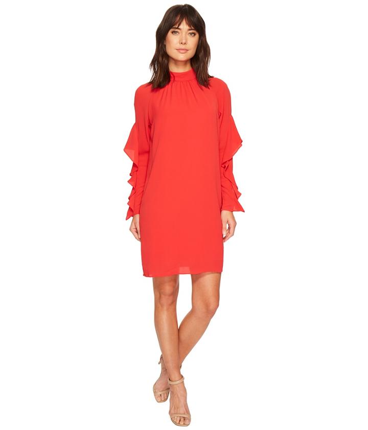 Maggy London - Catalina Crepe Ruffle Dress