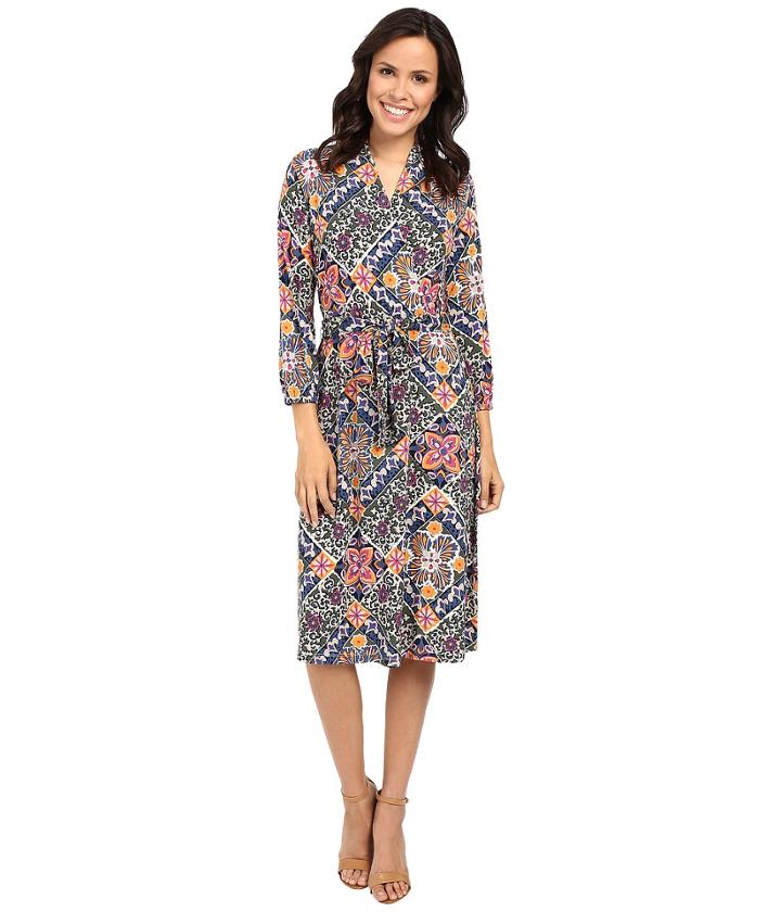 Tommy Bahama - Mosaic Relief 3/4 Sleeve Dress