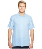 True Grit - Luxe Linen Short Sleeve Shirt Vintage Washed And Stitch Detail