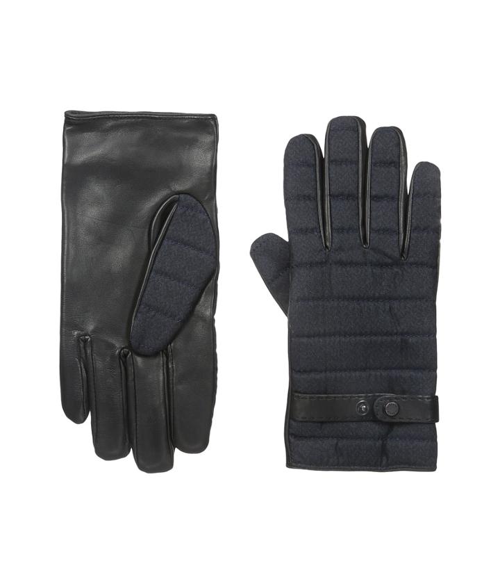 Ted Baker - Justfab Fabric And Leather Mix Gloves