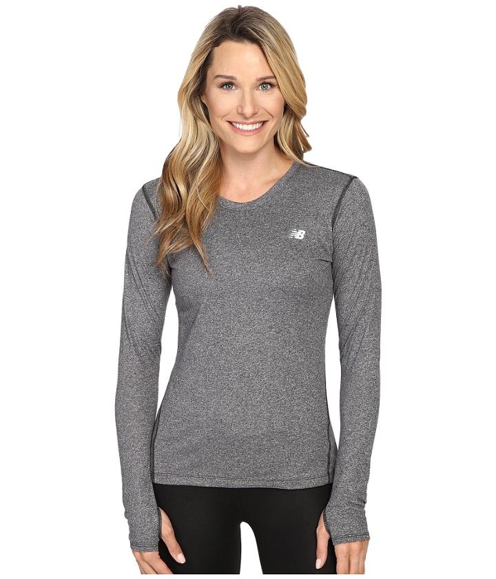 New Balance - Heathered Long Sleeve Shirt
