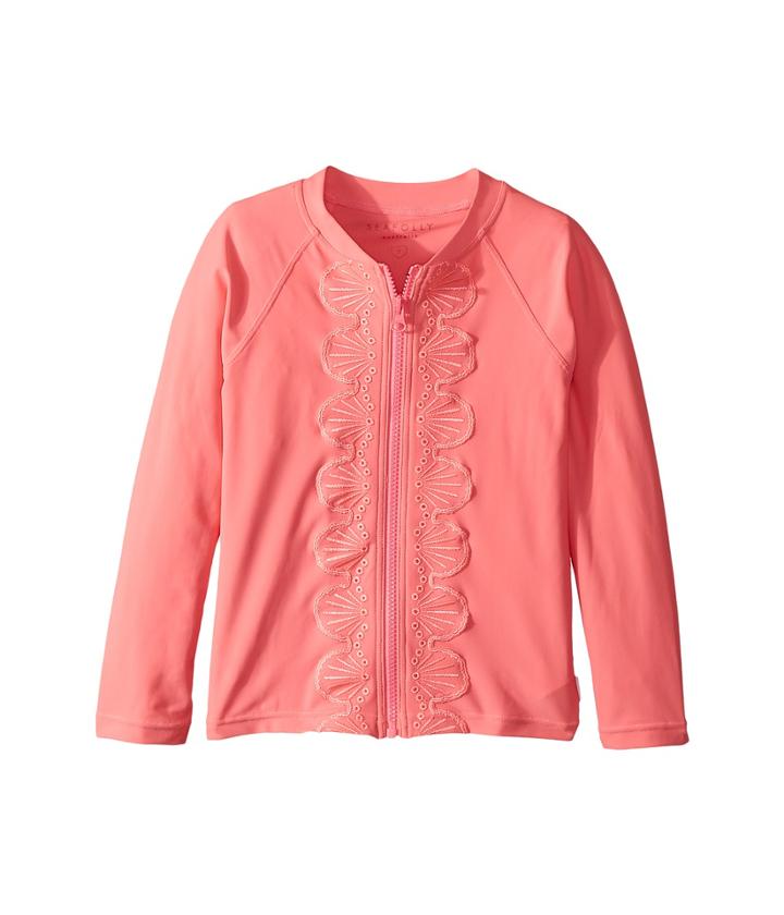 Seafolly Kids - Sweet Summer Long Sleeve Zip Front Rashie