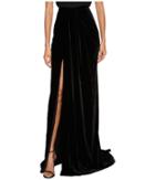 Marchesa - Draped Velvet Sarong Skirt
