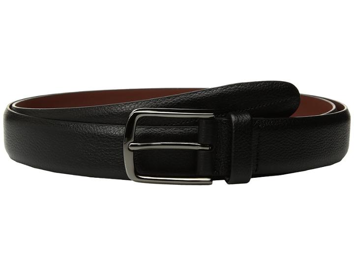 Perry Ellis Portfolio - Park Ave Pebbled Leather Big Tall Dress Belt