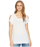 Tribal - Slub Knit Twisted Cap Sleeve Top