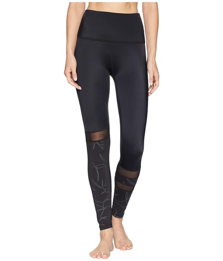 Beyond Yoga - Flashback Paneled High-waisted Midi Leggings