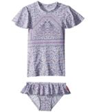 Seafolly Kids - Peacock Paisley Rashie Set