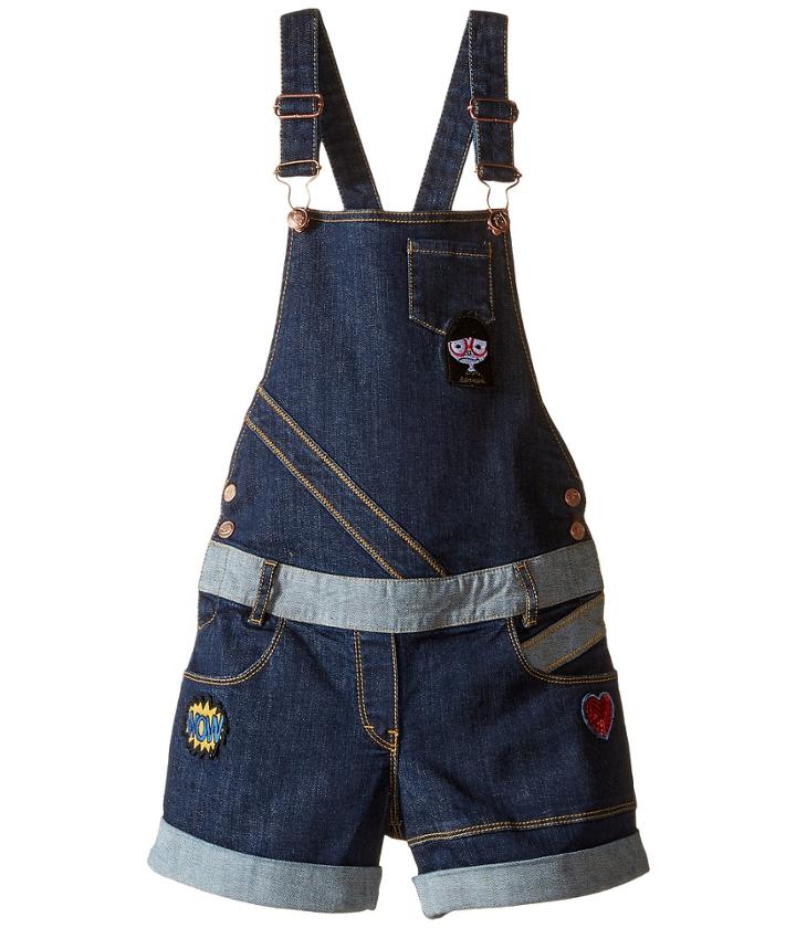 Little Marc Jacobs - Denim Dungaree With Fancy Patches