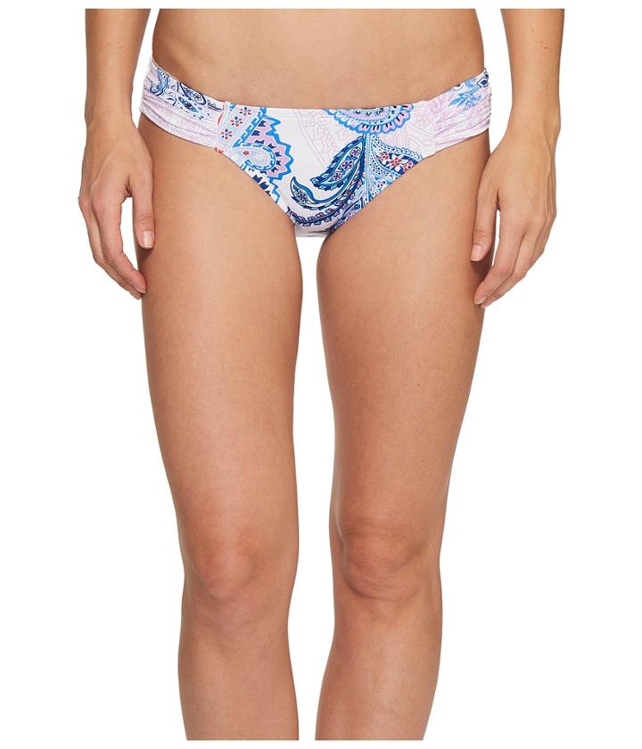 Tommy Bahama - Paisley Leaves Side-shirred Hipster Bikini Bottom