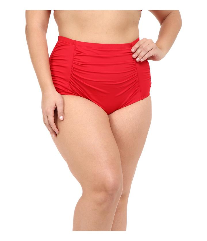 La Blanca - Plus Size Island Solid Ultra Rise Hipster