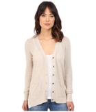 Brigitte Bailey - Textured Stitched High-low V-neck Cardigan