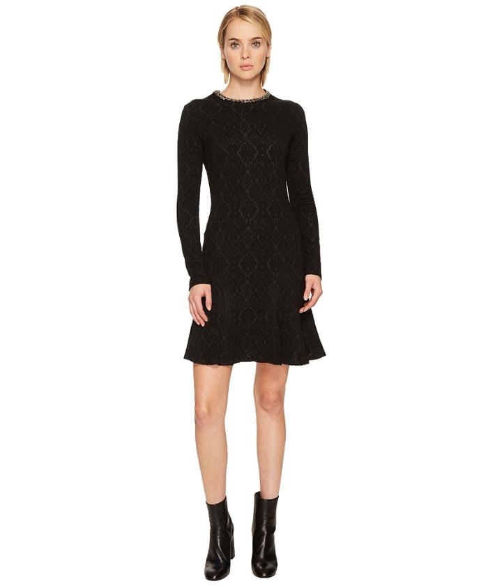 The Kooples - Flowing Dress With Jewelled Collar