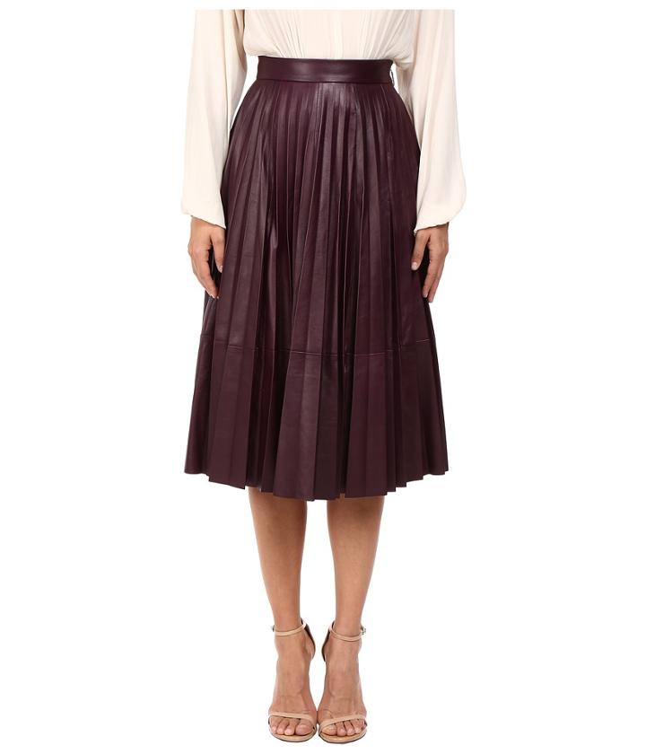 Prabal Gurung - Pleated Leather Skirt