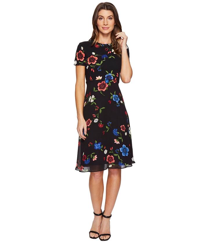 Ellen Tracy - Mixed Media Soft Dress