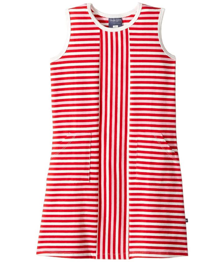 Toobydoo - Red Stripe Alexia Dress