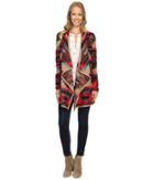 Lucky Brand - Aztec Drape Front Sweater