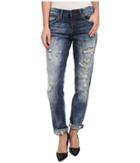 Blank Nyc Distressed Denim Boyfriend Relaxed Straight Jean In Fit Of Rage