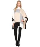 Calvin Klein - Color Blocked Poncho Sweater