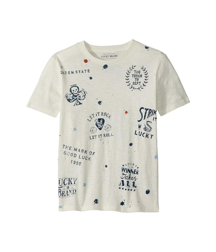 Lucky Brand Kids - Paint Splatter Short Sleeve Tee