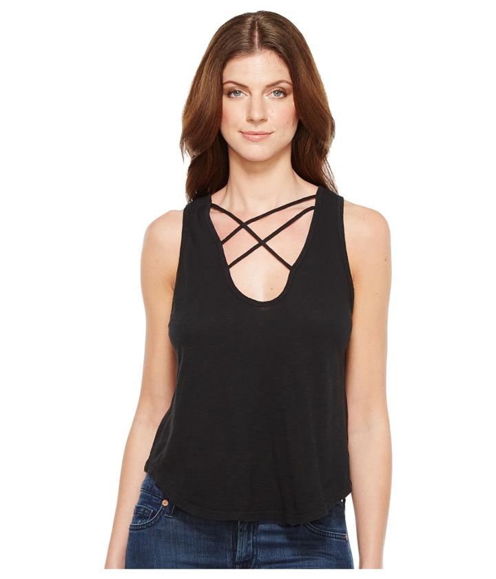 Lna - Triple Cross Tank Top