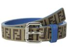Fendi Kids - Leather Allaround Logo Belt W/ Contrast Inner