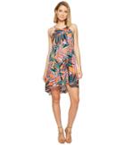 Jack By Bb Dakota - Farrow Jungle Sunrise Printed Rayon Crepe Dress