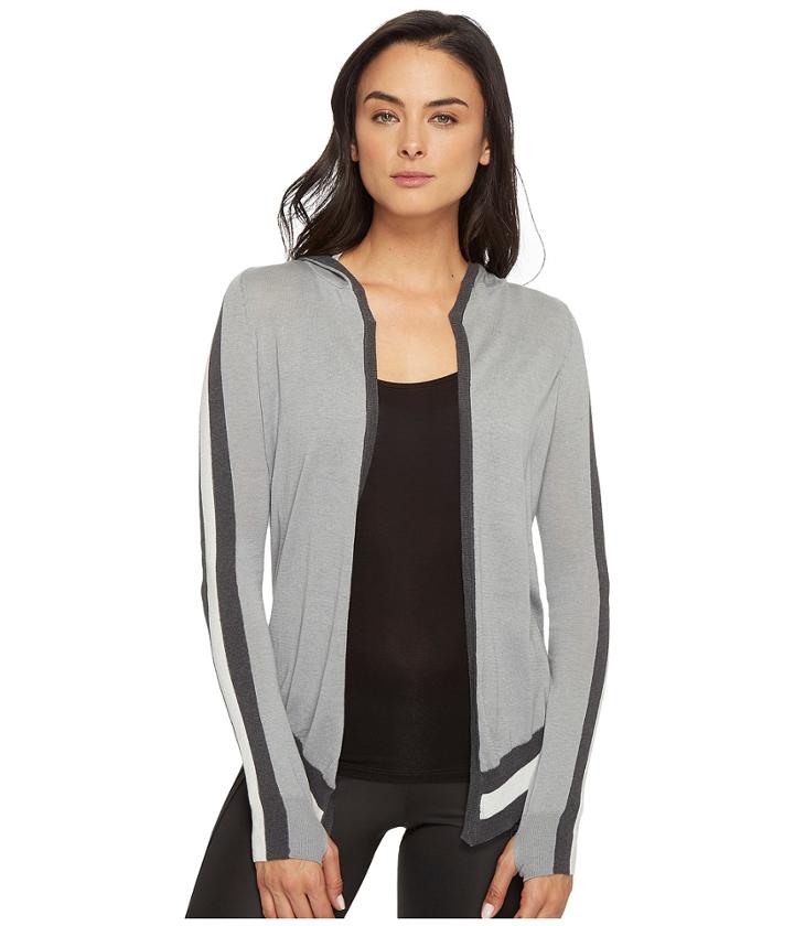 Blanc Noir - Hooded Wrap Cardigan